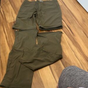 Women's Convertible Olive Green Pants